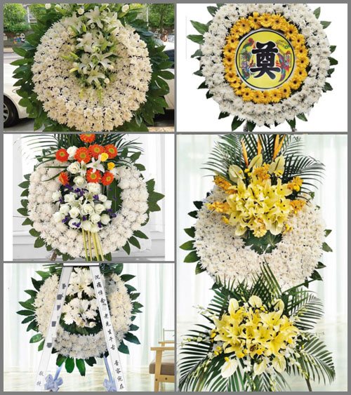 山东东营东营区龙居镇花圈速递