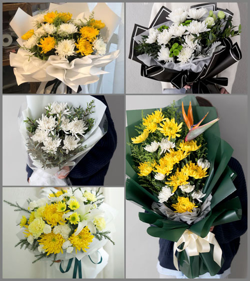 山东东营东营区龙居镇白事花束代送